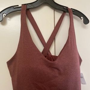 Gap NWT Racerback Tank Built-in Bra/Padding Size L